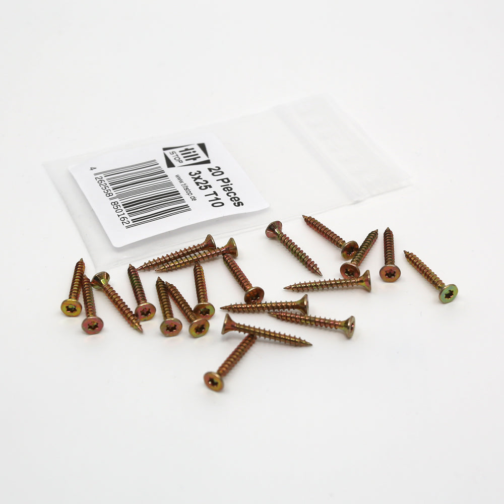 Senkkopfschrauben 3x25 - Vorratspack 20 Stück